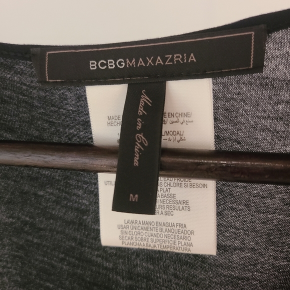 BCBGMaxAzria Women's Mesh Trim Draped Layered Tank Top - Picture 5 of 5